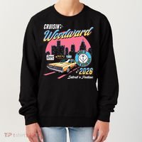 2026 Made In Motor City: Yellow Cadi Nights Woodward Ave Women's Sweatshirt thumb 0