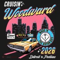 2026 Made In Motor City: Yellow Cadi Nights Woodward Ave Kids Sweatshirt thumb 2