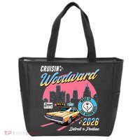 2026 Made In Motor City: Yellow Cadi Nights Woodward Ave Tote Bag thumb 0