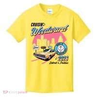 2026 Made In Motor City: Yellow Cadi Nights Woodward Ave Kids T-Shirt thumb 0
