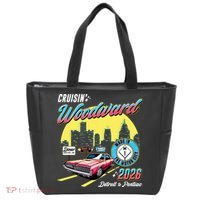 2026 Made In Motor City: Pink Cadi Nights Woodward Ave Tote Bag thumb 0
