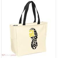262 Marathon Runner Footprint Tote Bag thumb 2
