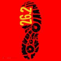 262 Marathon Runner Footprint Santa Hat thumb 1