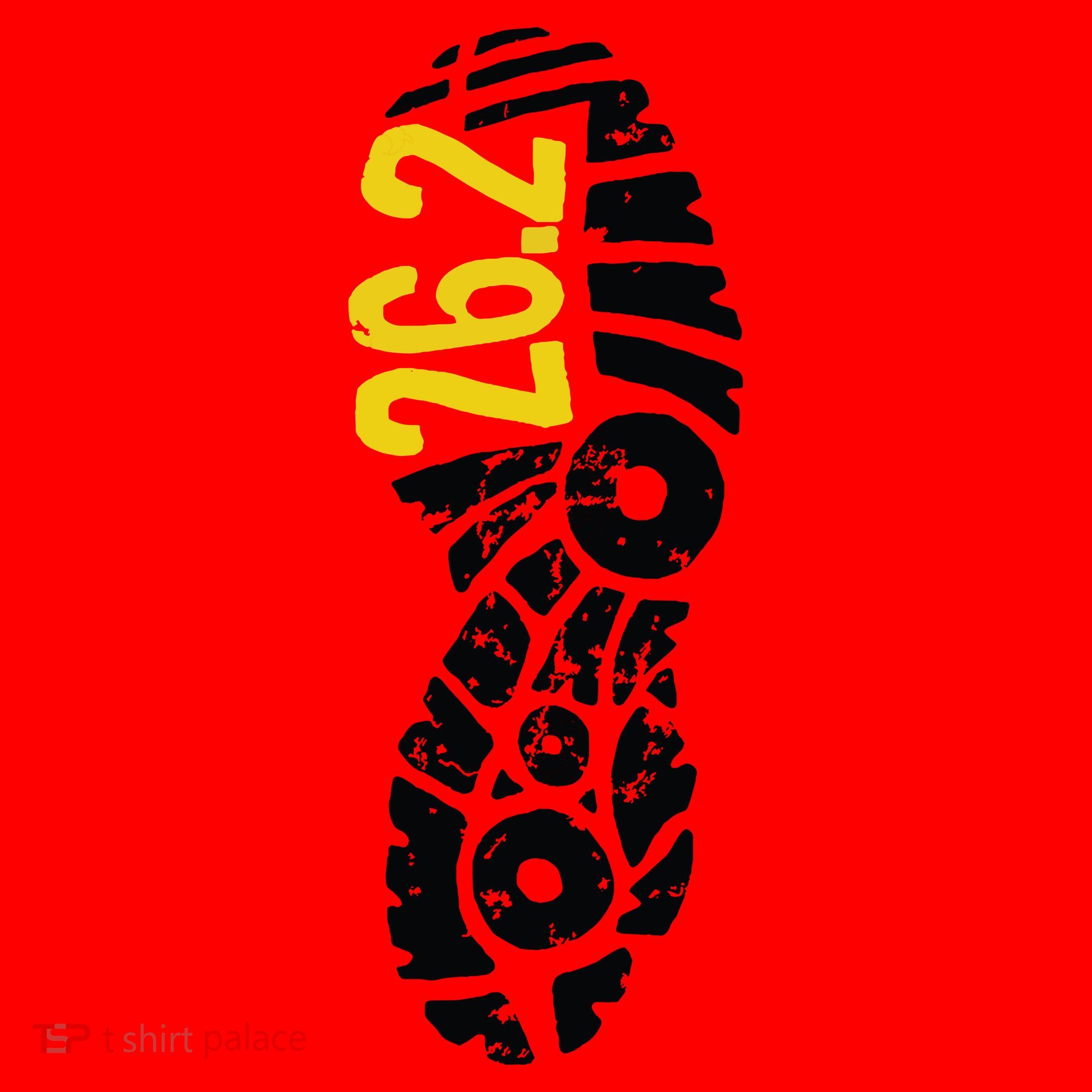 262 Marathon Runner Footprint Santa Hat