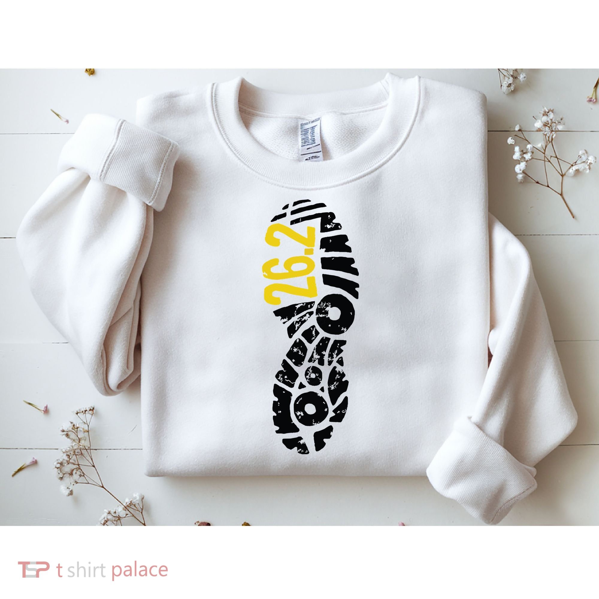 262 Marathon Runner Footprint Sweatshirt