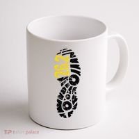 262 Marathon Runner Footprint Coffee Mug thumb 1