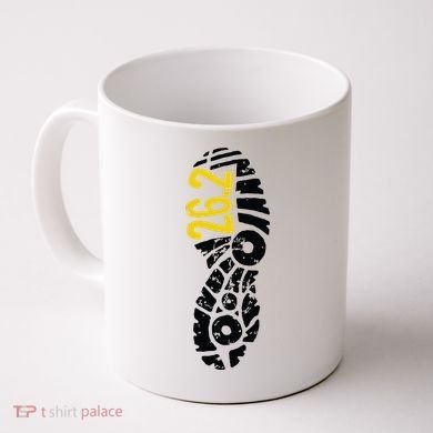 262 Marathon Runner Footprint Coffee Mug