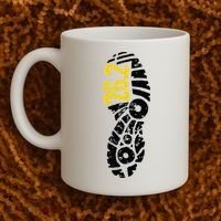 262 Marathon Runner Footprint Coffee Mug thumb 2
