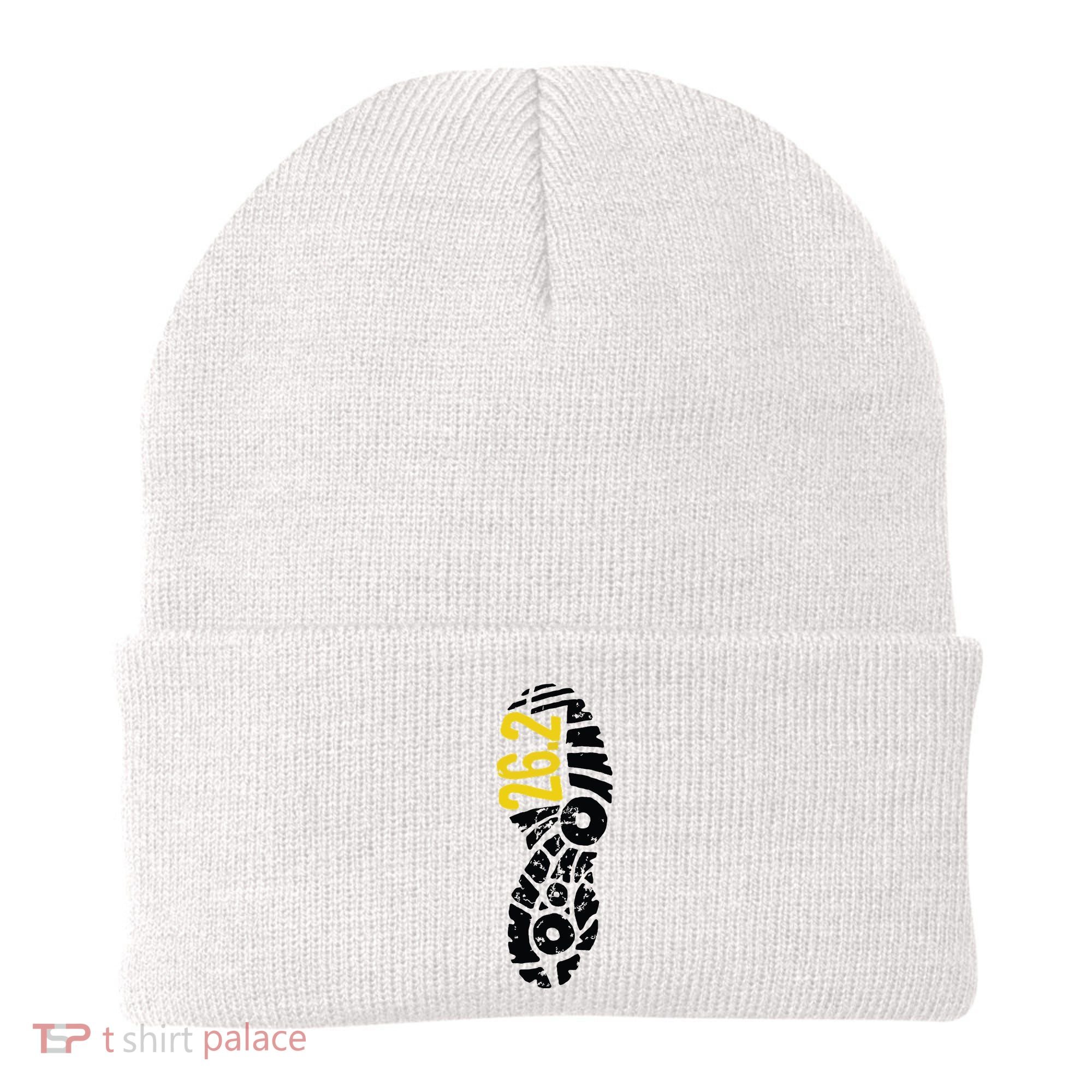 262 Marathon Runner Footprint Beanie