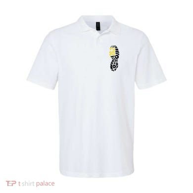 262 Marathon Runner Footprint Polo