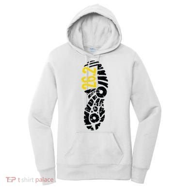 262 Marathon Runner Footprint Women's Hoodie