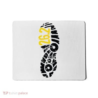 262 Marathon Runner Footprint Mousepad