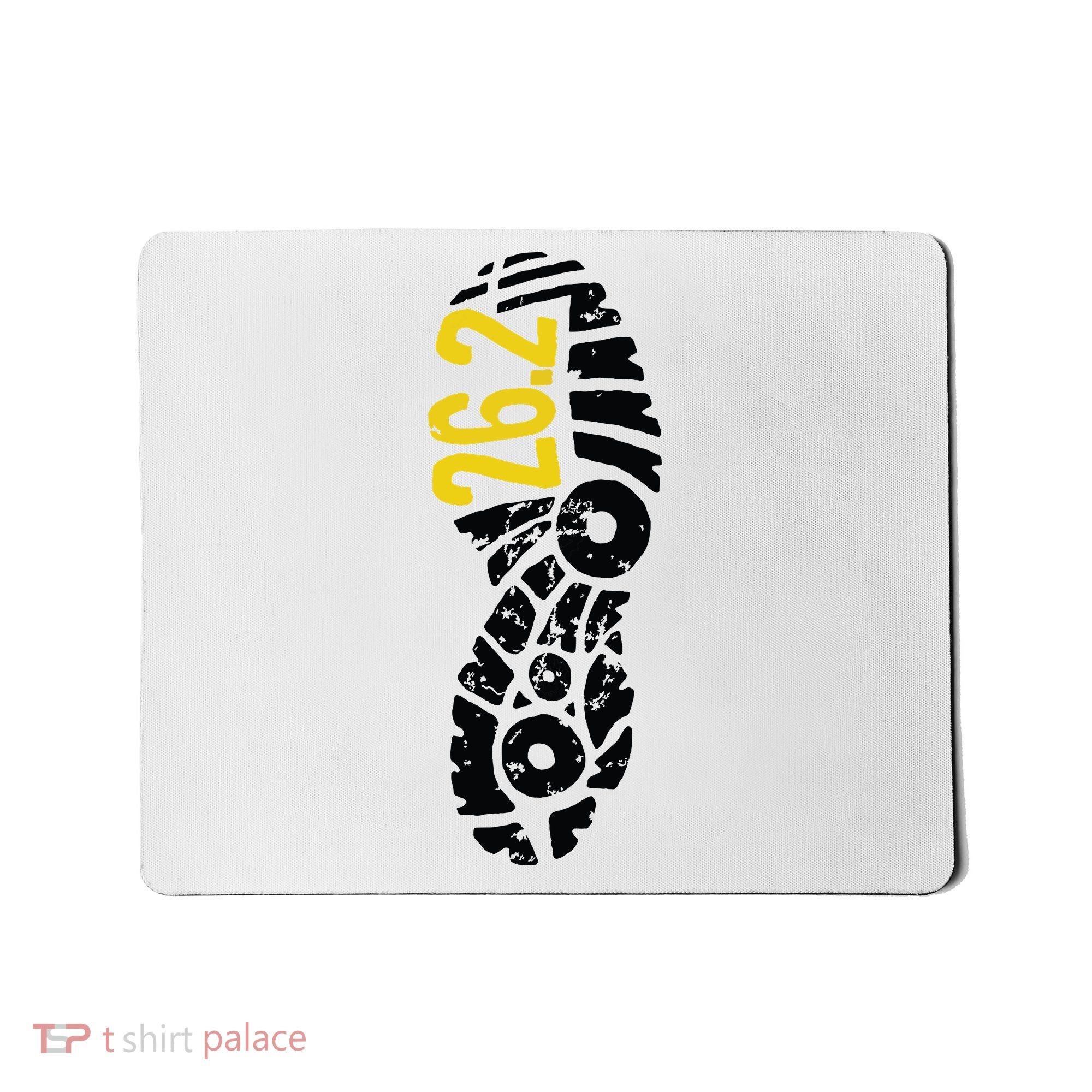 262 Marathon Runner Footprint Mousepad
