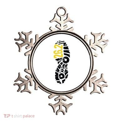 262 Marathon Runner Footprint Ornament