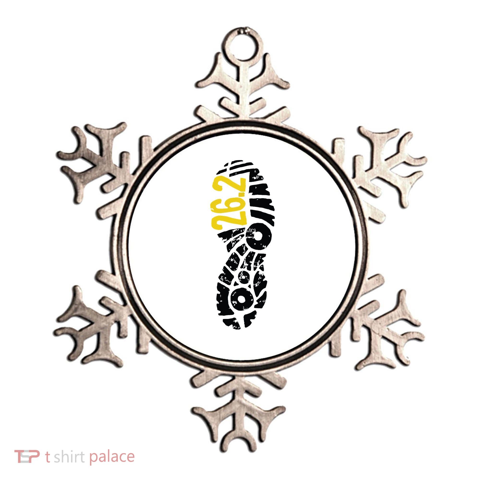 262 Marathon Runner Footprint Ornament