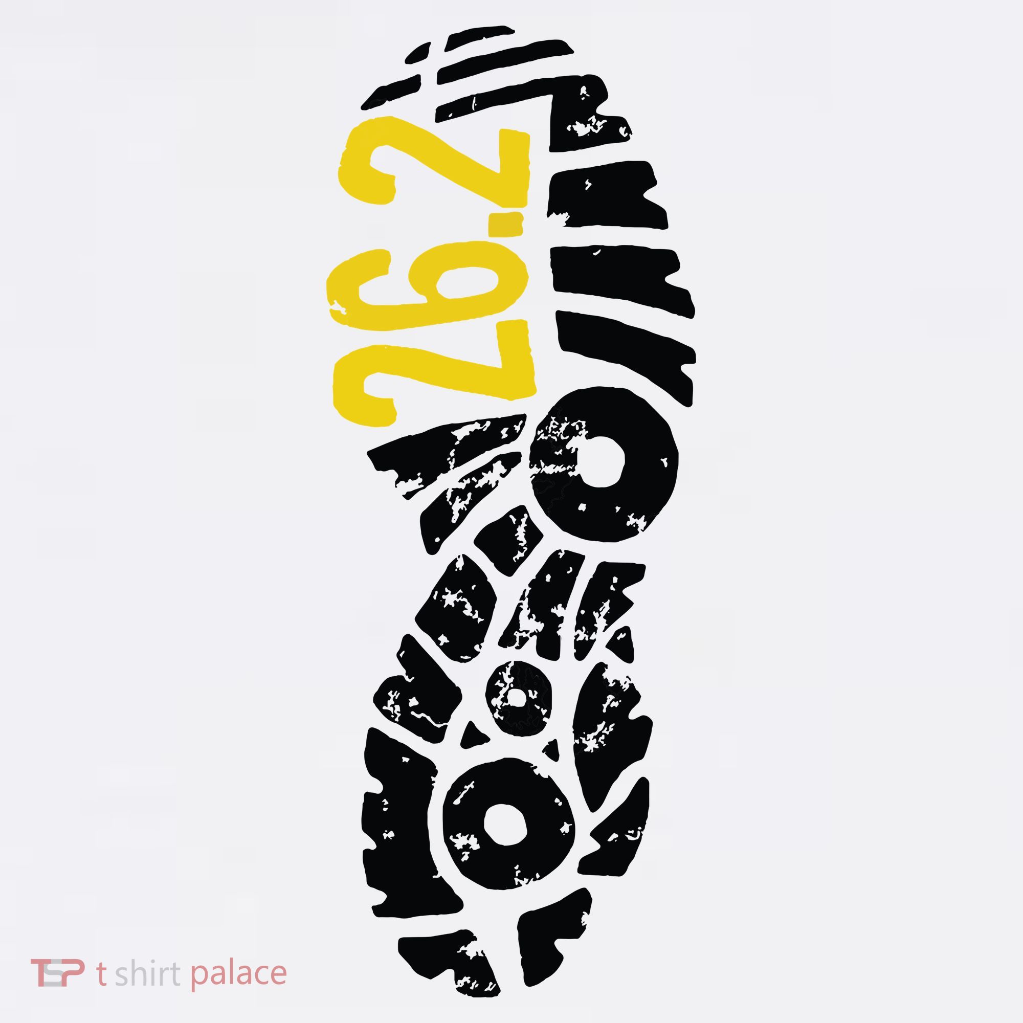 262 Marathon Runner Footprint Ornament