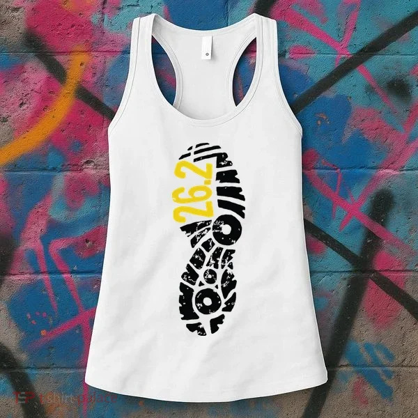 262 Marathon Runner Footprint Women's Tank Top