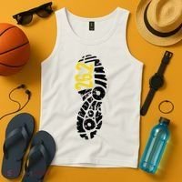 262 Marathon Runner Footprint Tank Top thumb 4