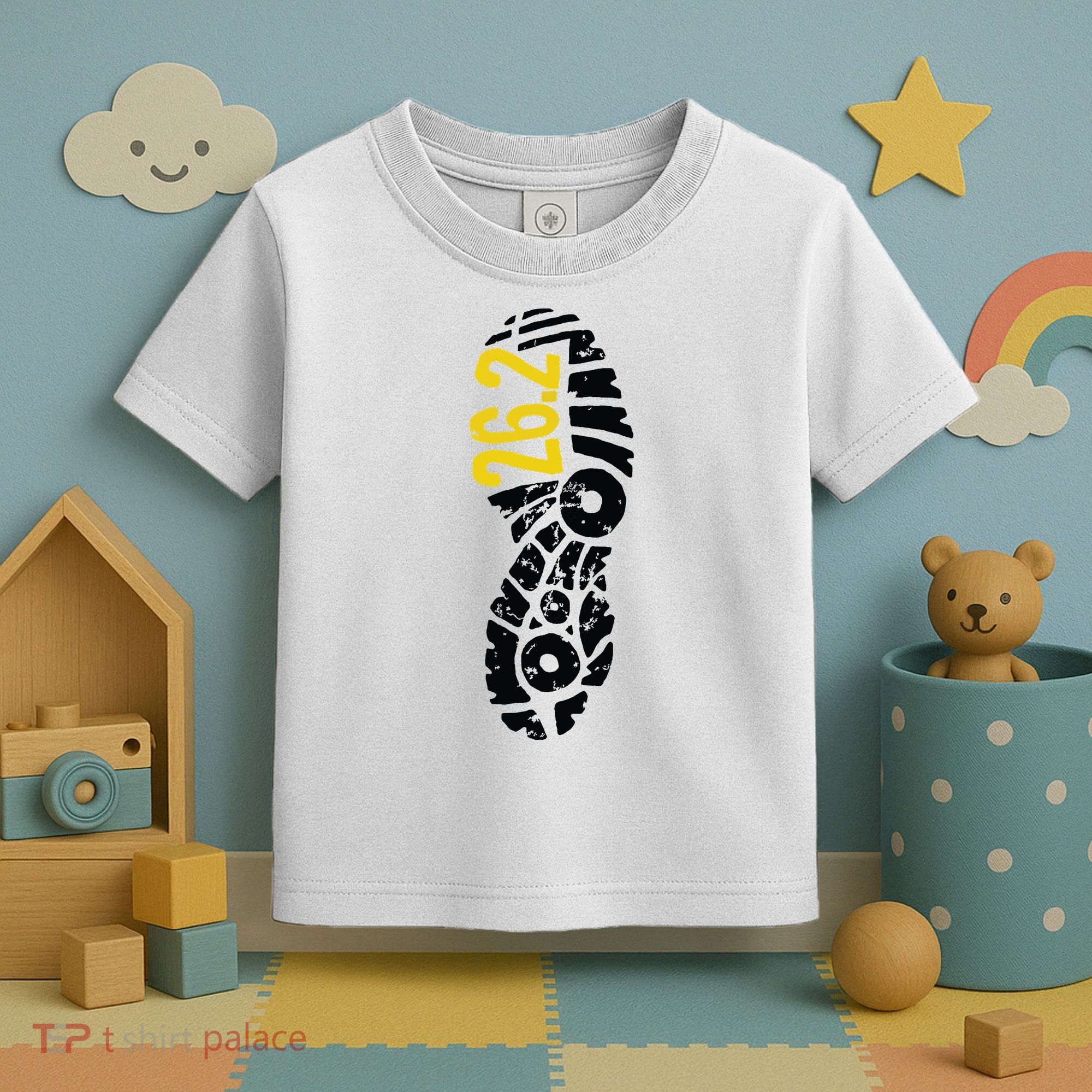 262 Marathon Runner Footprint Toddler T-Shirt