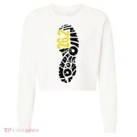 262 Marathon Runner Footprint Cropped Pullover Crew thumb 0