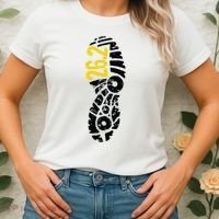 262 Marathon Runner Footprint Women's T-Shirt thumb 2