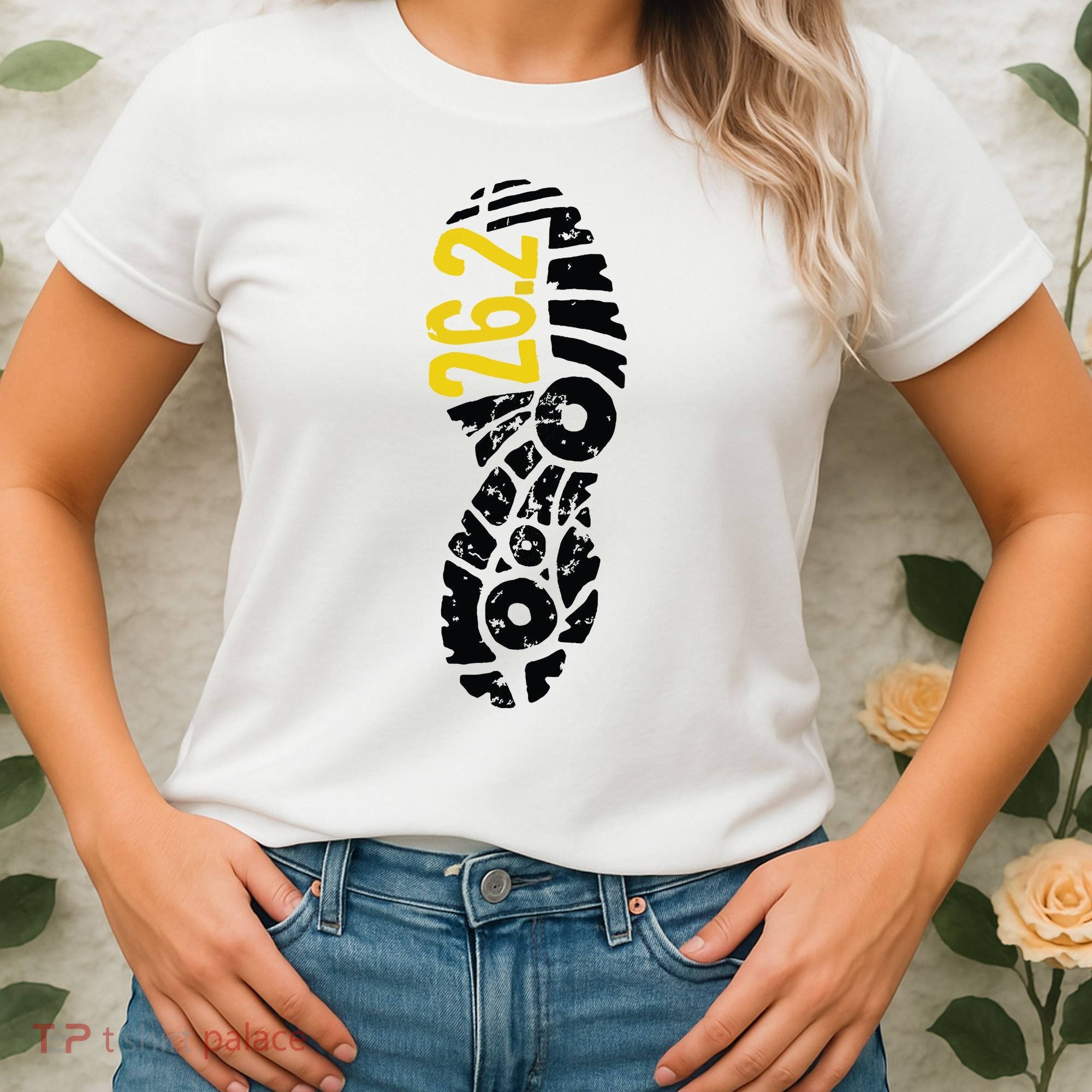 262 Marathon Runner Footprint Women's T-Shirt