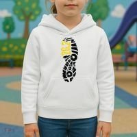 262 Marathon Runner Footprint Kids Hoodie thumb 3