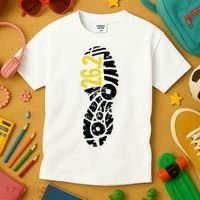 262 Marathon Runner Footprint Kids T-Shirt thumb 3