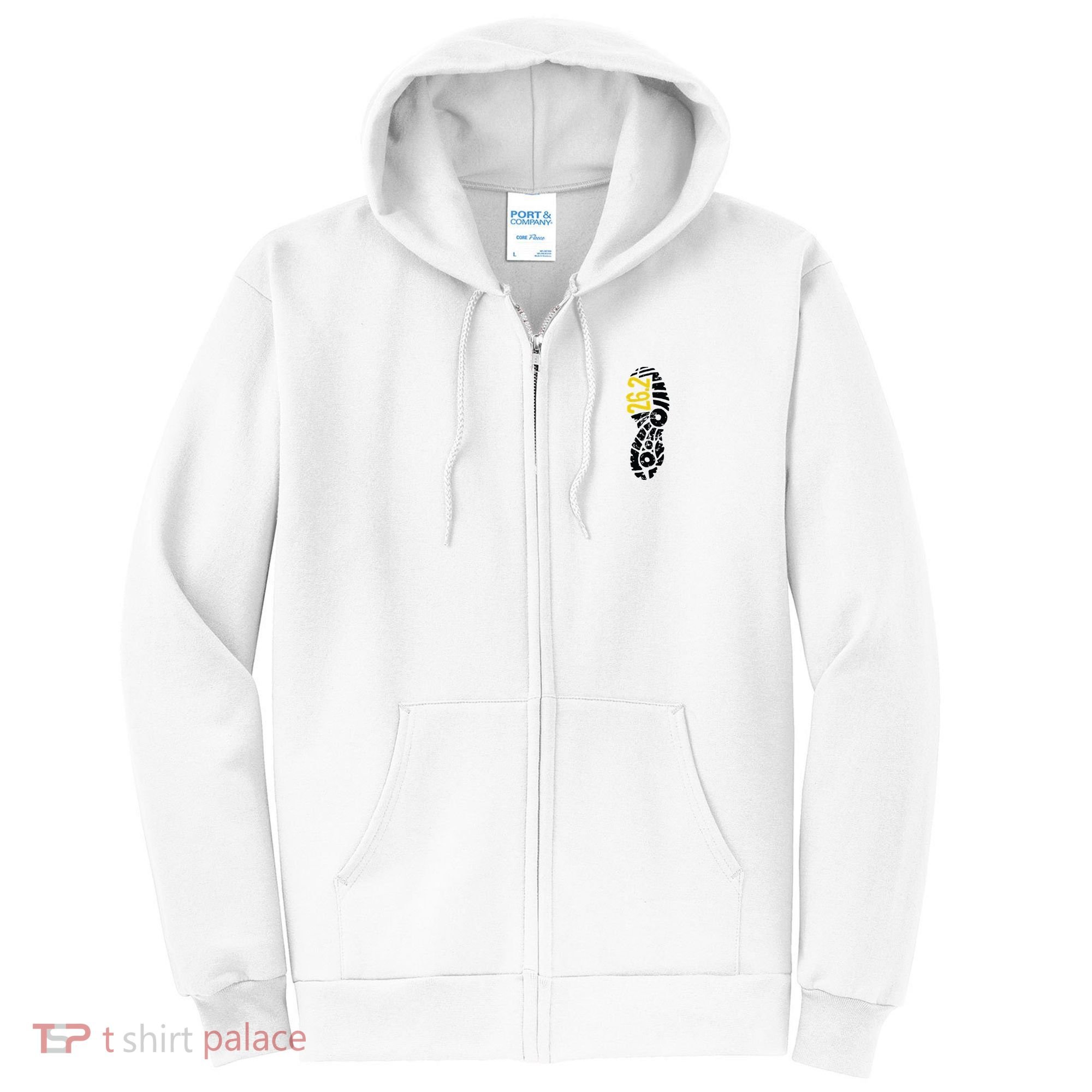 262 Marathon Runner Footprint Full Zip Hoodie