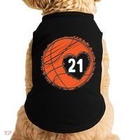 #21 Number 21 Basketball Graphic Saying Ball Bball Cute Gift Doggie Tank thumb 0