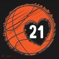 #21 Number 21 Basketball Graphic Saying Ball Bball Cute Gift Women's Hoodie thumb 2