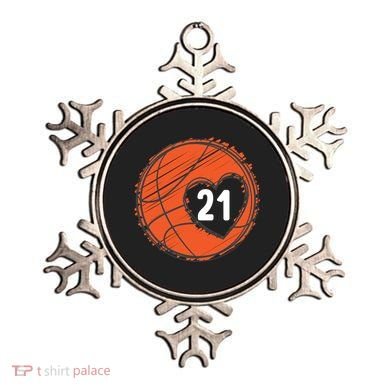 #21 Number 21 Basketball Graphic Saying Ball Bball Cute Gift Ornament