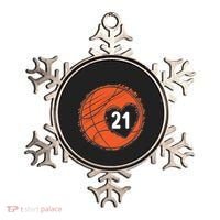 #21 Number 21 Basketball Graphic Saying Ball Bball Cute Gift Ornament thumb 0
