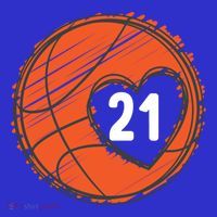 #21 Number 21 Basketball Graphic Saying Ball Bball Cute Gift Sweatshirt thumb 3