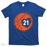 #21 Number 21 Basketball Graphic Saying Ball Bball Cute Gift T-Shirt thumb 0