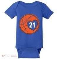 #21 Number 21 Basketball Graphic Saying Ball Bball Cute Gift Baby Bodysuit thumb 0
