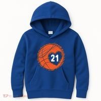 #21 Number 21 Basketball Graphic Saying Ball Bball Cute Gift Kids Hoodie thumb 0