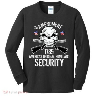 2nd Amendment 1789 Homeland Security Kids Long Sleeve Shirt