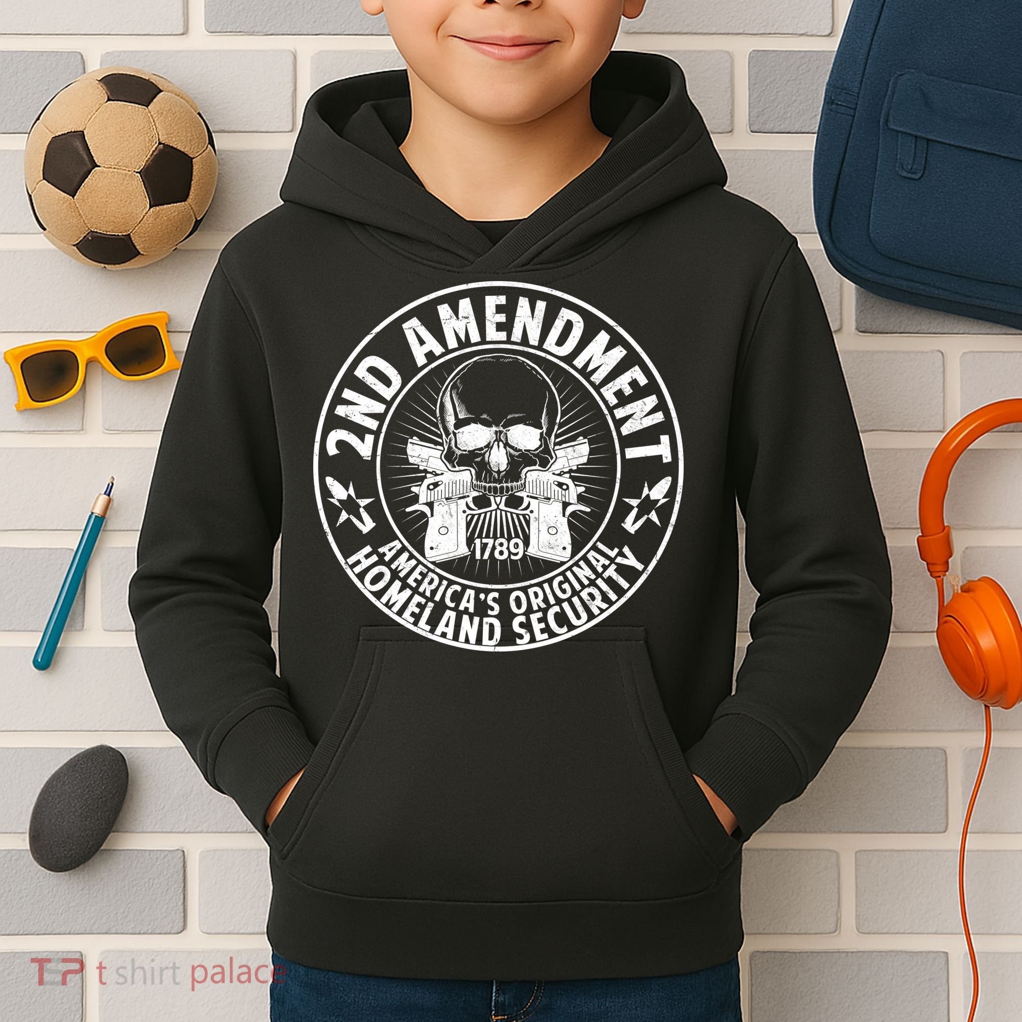 2nd Amendment America's Original Homeland Security Kids Hoodie