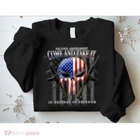 2nd Amendment Come And Take It In Defense Of Freedom Sweatshirt thumb 2
