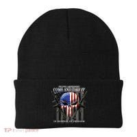 2nd Amendment Come And Take It In Defense Of Freedom Beanie thumb 0