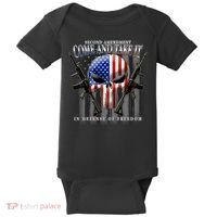2nd Amendment Come And Take It In Defense Of Freedom Baby Bodysuit thumb 0