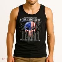 2nd Amendment Come And Take It In Defense Of Freedom Tank Top thumb 3