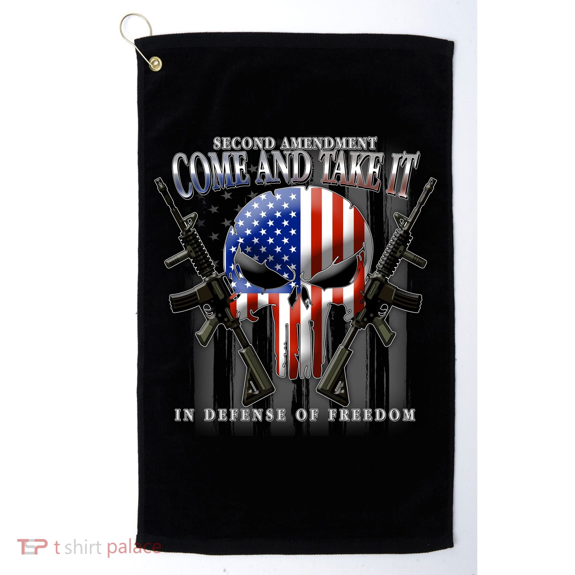 2nd Amendment Come And Take It In Defense Of Freedom Golf Towel