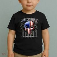 2nd Amendment Come And Take It In Defense Of Freedom Toddler T-Shirt thumb 2