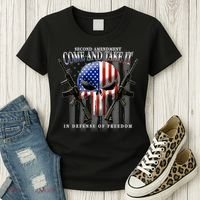 2nd Amendment Come And Take It In Defense Of Freedom Women's T-Shirt thumb 3