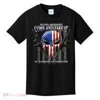 2nd Amendment Come And Take It In Defense Of Freedom Kids T-Shirt thumb 0