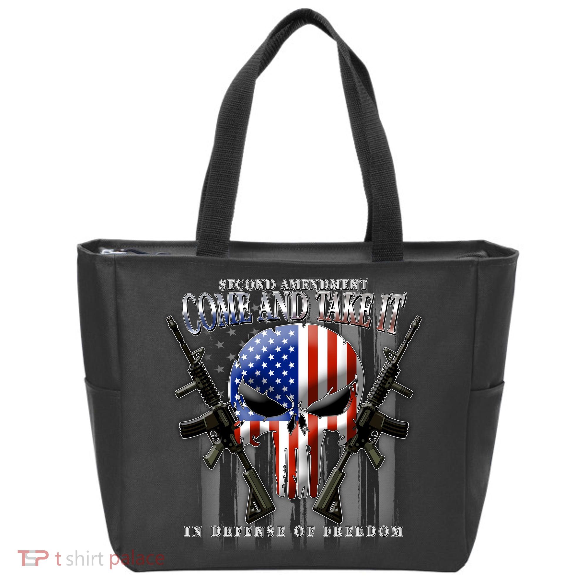 2nd Amendment Come And Take It In Defense Of Freedom Tote Bag