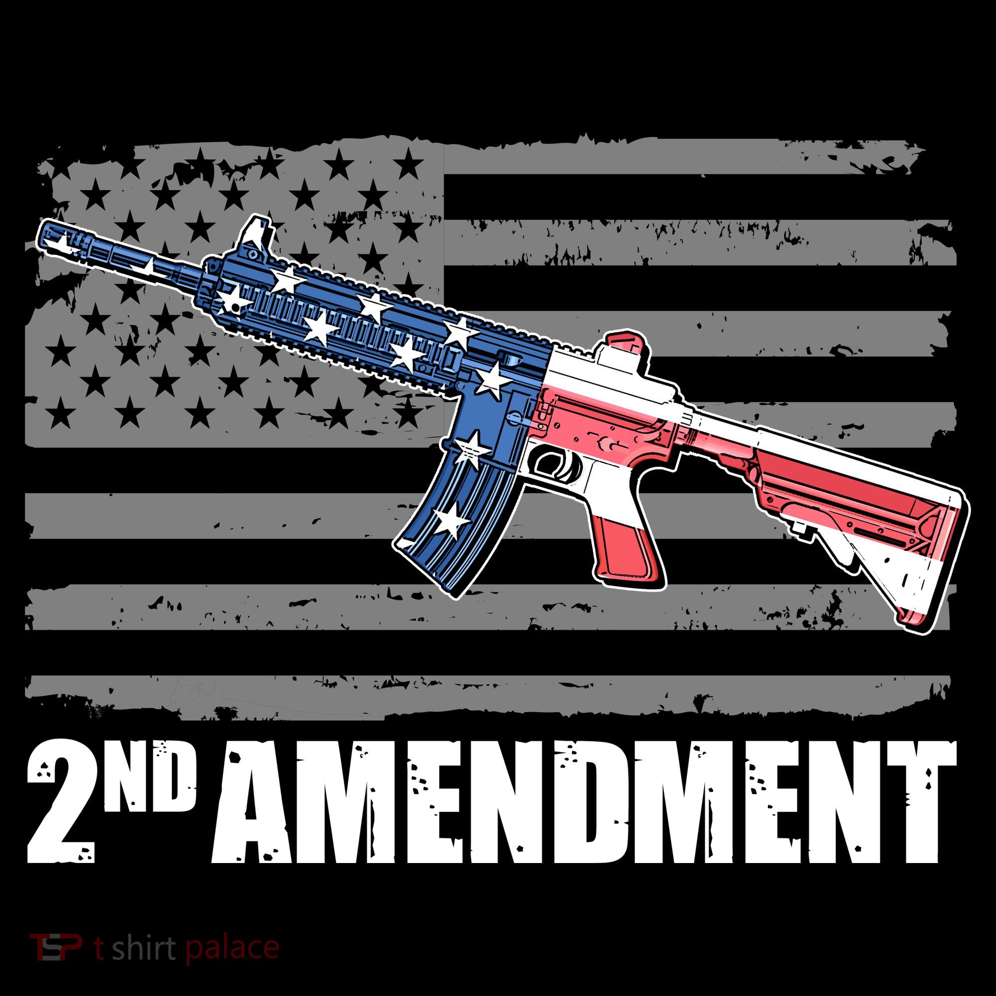 2nd Amendment Distressed American Flag Backpack