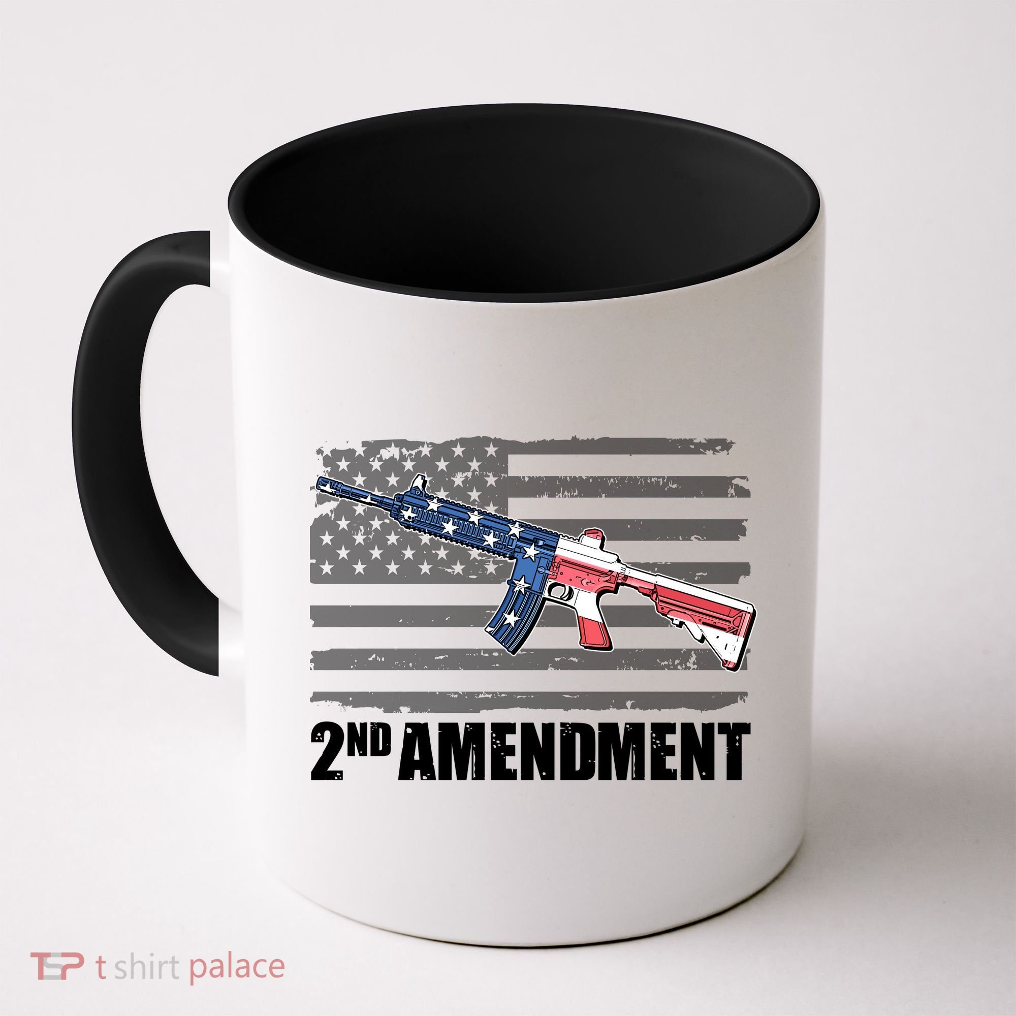 2nd Amendment Distressed American Flag Coffee Mug